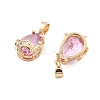 Glass Pendants KK-B125-06G-02-2