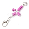 Cross Glass Seed Beads Pendant Decoration HJEW-MZ00111-5