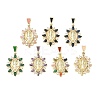 Religion Brass Pave Cubic Zirconia Pendants CU-CBA83A6-01C-G-1