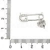 Brass Micro Pave Clear Cubic Zirconia Pendants KK-B139-07P-02-3