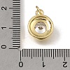 Brass Glass Pendants KK-C262-26G-3
