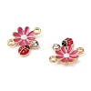 Zinc Alloy Enamel Connector Charms FIND-TAC0009-23KCG-03-1