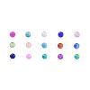Spray Painted Crackle Glass Beads CCG-JQ0001-01-8mm-2