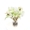 Plastic Flower Miniature Ornaments PW-WG0299B-06-1