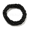 Crochet Glass Beads Braided Stretch Bracelet BJEW-K232-01I-1