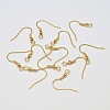 Brass Earring Hooks X-KK-L137-03G-NR-1