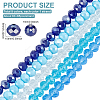 5 Strands 5 Colors Glass Beads Strands EGLA-PH0001-61-2