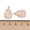 Natural Rose Quartz Faceted Pendants G-K347-05G-05-3