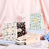 8Pcs 4 Styles Flower Paper Gift Tote Bags ABAG-TA0001-47-8