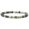Natural Moss Agate Beads Stretch Bracelets XZ8284-2-1