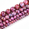 Baking Paint Glass Beads Strands DGLA-N003-4mm-B03-2