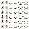 1200Pcs 6 Styles CCB Plastic Beads CCB-PA0001-10P-7