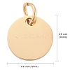 Ion Plating(IP) 304 Stainless Steel Pendants STAS-I311-32C-G-3