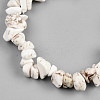 Unisex Chip Natural Magnesite Beaded Stretch Bracelets BJEW-S143-41-3