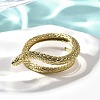 304 Stainless Steel Snake Wrap Cuff Rings for Women RJEW-A060-01G-1