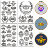 4 Sheets 11.6x8.2 Inch Stick and Stitch Embroidery Patterns DIY-WH0455-157-1