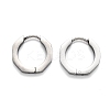 304 Stainless Steel Octagon Huggie Hoop Earrings STAS-H156-04A-P-2