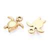 304 Stainless Steel Turtle Charms X-STAS-T072-53G-2