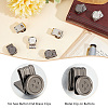 12Pcs 2 Colors Alloy & Iron Buttons DIY-DC0002-67-5