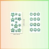 2PCS 2 Styles PVC Stickers Dazzling Color Window Stickers 3D Laser Flower Electrostatic Glass Window Stickers JX826A-2