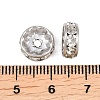 304 Stainless Steel Rhinestone Spacer Beads STAS-P444-01C-P-3