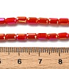 Electroplate Glass Beads Strands EGLA-D031-01-27-4