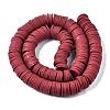 Flat Round Handmade Polymer Clay Beads CLAY-R067-12mm-29-3