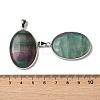 Natural Fluorite Pendants G-M415-01P-04-3