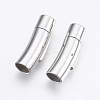 Tarnish Resistant 304 Stainless Steel Bayonet Clasps STAS-O114-064B-P-1