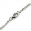 Trendy Unisex 304 Stainless Steel Cable Chain Necklaces X-NJEW-L043-16P-3