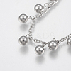 Tarnish Resistant 304 Stainless Steel Anklets AJEW-G016-02P-2