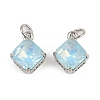 Brass Pave Cubic Zirconia Pendants KK-L240-07P-01-1
