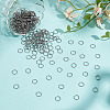600Pcs 304 Stainless Steel Split Rings STAS-ME0002-55-4