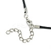 Glass Seed Beads Beaded Clover Pendant Necklaces NJEW-MZ00087-5
