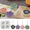 Camellia Rose Pendant Silicone Molds LS-SIL-B074-03-1