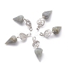 Natural Labradorite Pendants G-O194-02-1