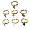 Brass Curb Chain Cuff Rings for Women RJEW-Z085-04G-4