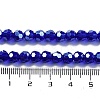 Electroplate Transparent Glass Beads Strands EGLA-A035-T6mm-A06-4