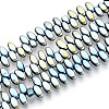 Electroplated Synthetic Non-magnetic Hematite Beads Strands G-T139-65F-1
