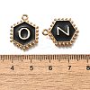Alloy Black Enamel Pendants ENAM-K075-03B-G-3