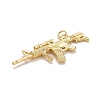 Rack Plating Real 18K Gold Plated Brass Pendants KK-E262-01G-3