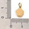 PVD Vacuum Plating 304 Stainless Steel Charms STAS-U035-05G-3