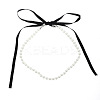 8mm Plastic Pearl Round Beaded Necklaces for Women WH-WG536FD-01-5
