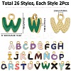 52Pcs 26 Styles Alloy Enamel Pendants ENAM-SC0005-28-2