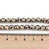 Electroplated Synthetic Non-magnetic Hematite Beads Strands G-H072-B01-01-5