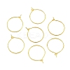 Brass Wine Glass Charm Rings X-EC067-1G-1