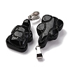 Natural Obsidian Pendants G-B127-06P-06-3