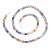 3 Strands Handmade Millefiori Glass Round Bead Strands LAMP-LT0001-16A-6