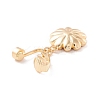 Flower Rhinestone Charm Belly Ring AJEW-F057-19G-2