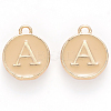 Golden Plated Alloy Enamel Charms X-ENAM-S118-06A-1